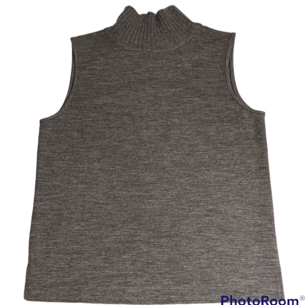😊 2 FOR $25--Company Ellen Tracy Mock Sleeveless Wool Sweater Size Medium